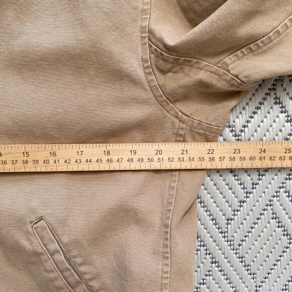 Vtg Lauren Ralph Lauren Womens Canvas Jacket Sz L Button Zip Chore Trucker 90s - Picture 13 of 14